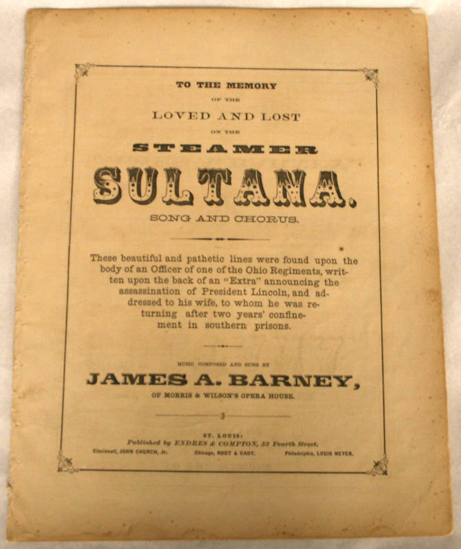 Sheet Music - Sultana