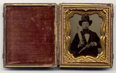 ambrotype or daguerreotype of J.J. Cureton, case