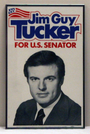 framed Tucker campaign poster