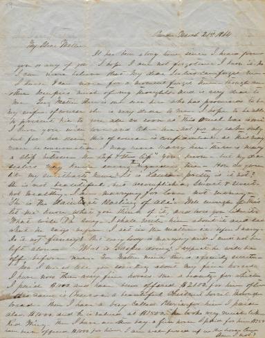 Civil War - Capt. Lewis letter