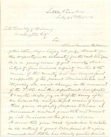 Letter about E.L. Joy