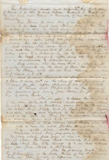 Trapnall Slave Document