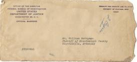 J. Edgar Hoover envelope