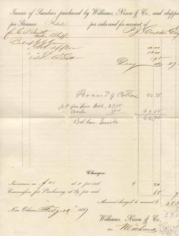 Coulter sundries receipt