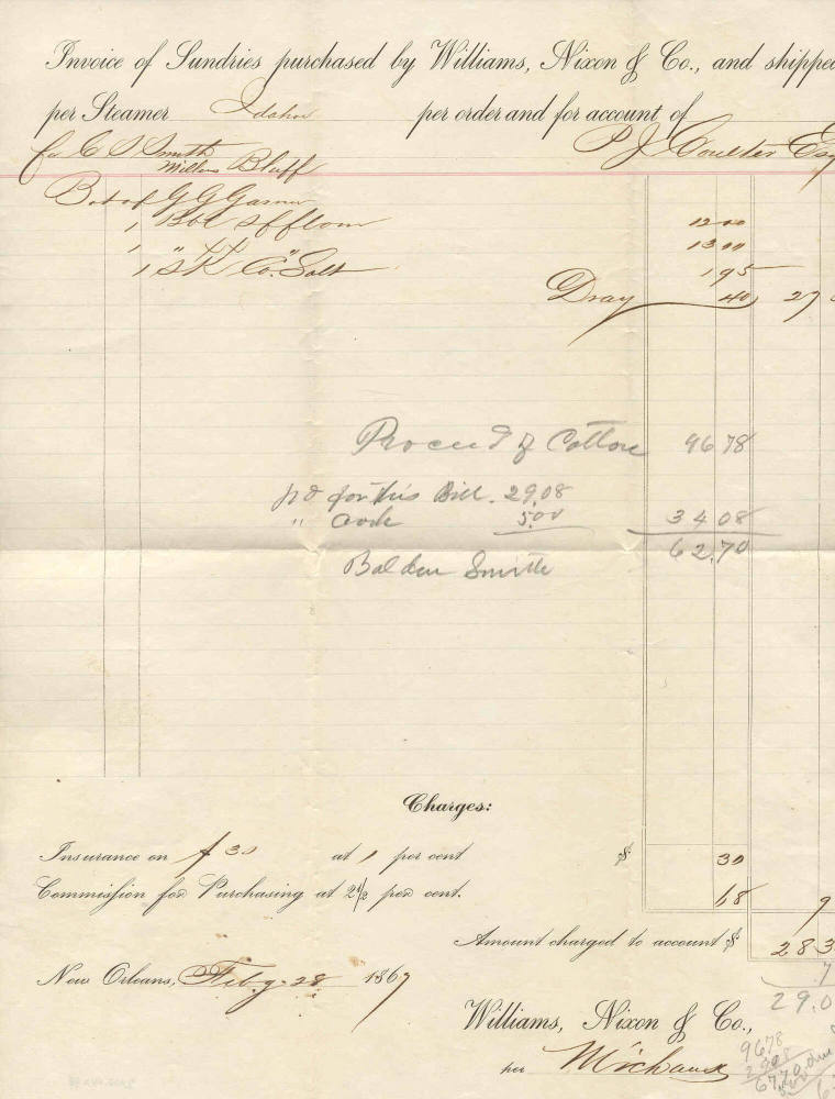 Coulter sundries receipt