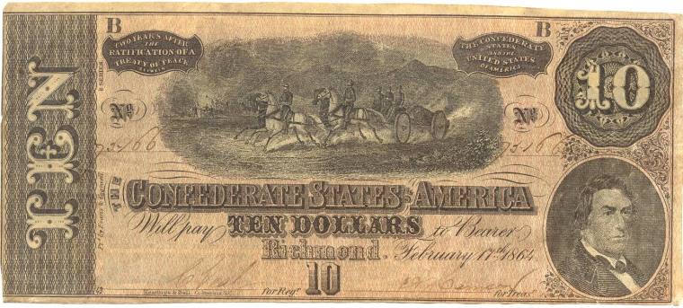 Confederate treasury note