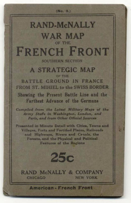 Map of WWI French Front