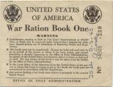 Ration coupon pouch, ration books