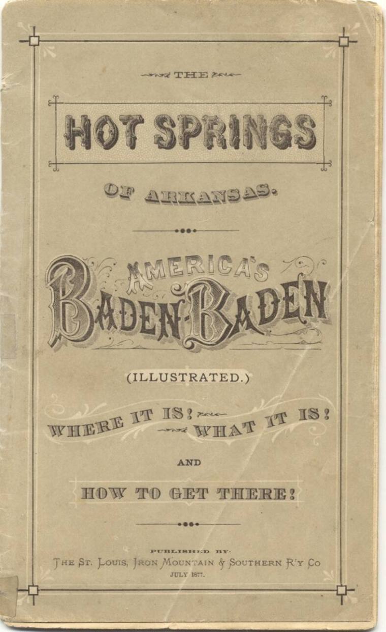 "The Hot Springs of Arkansas" booklet