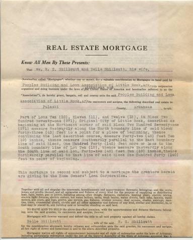 Real Estate Mortgage document