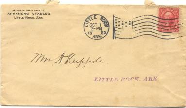 Arkansas Stables envelope