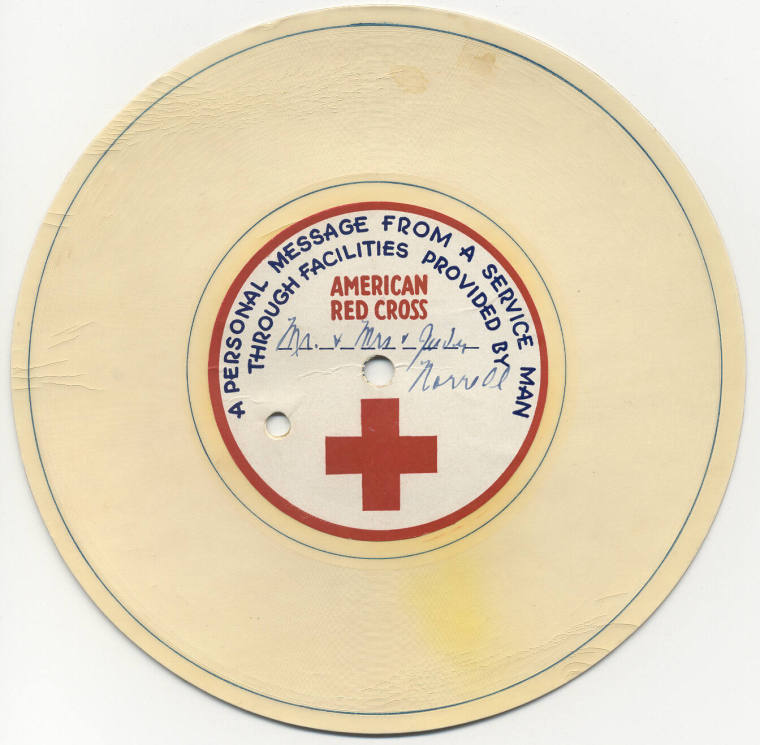 Red Cross record & envelope