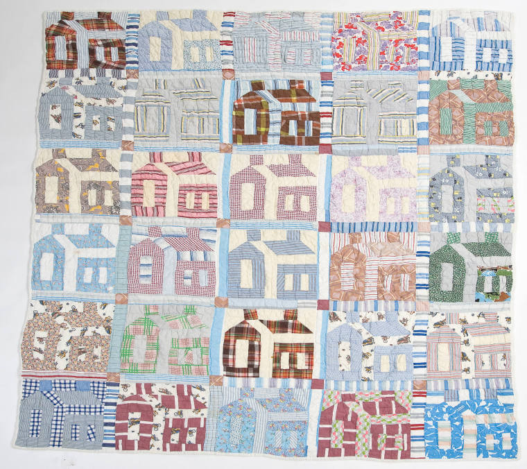 African-American quilt - Schoolhouse quilt