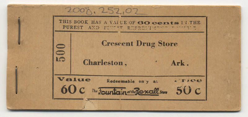 Depression era coupon book