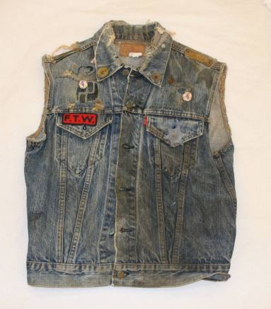 Denim vest worn by a CSA member