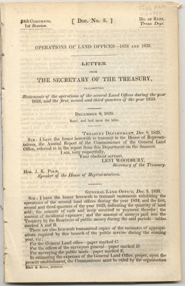 Govt. Report - Letter From the Secretary of Treasury