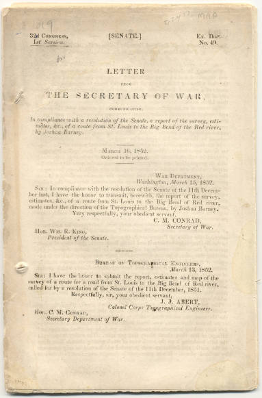 Letter from the Secretary of War