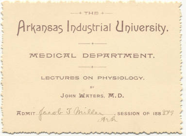 Admission Card for Medical Lecture