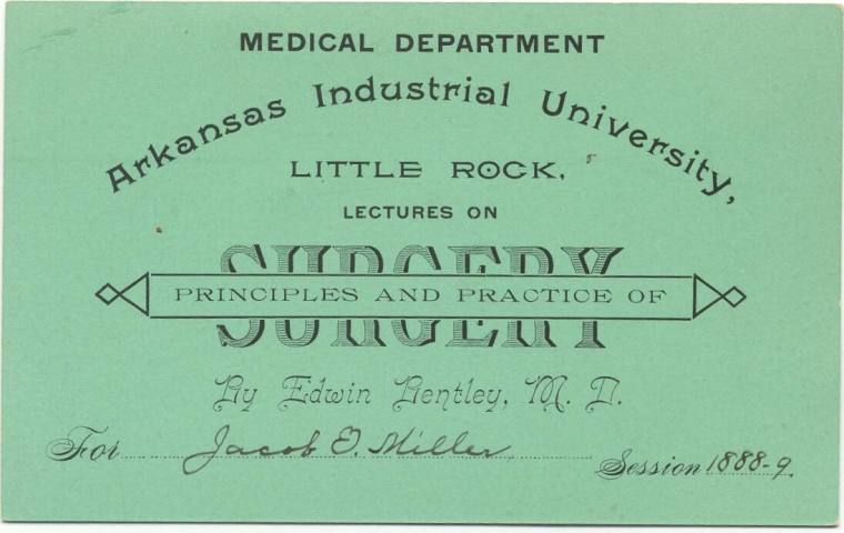 Admission Card for Medical Lectures