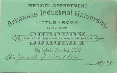 Admission Card for Medical Lectures
