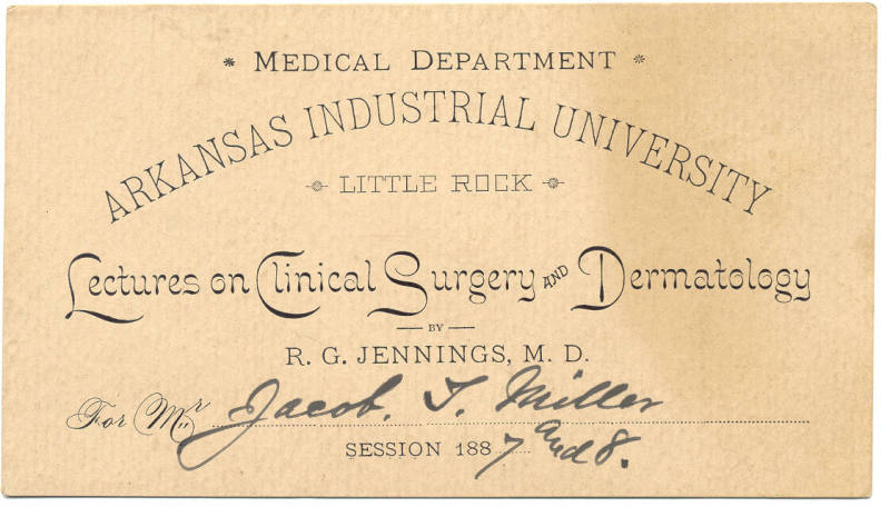 Admission Card for Medical Lectures