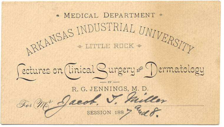 Admission Card for Medical Lectures