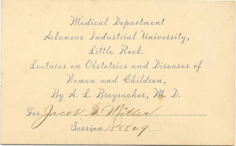 Admission Card for Medical Lectures