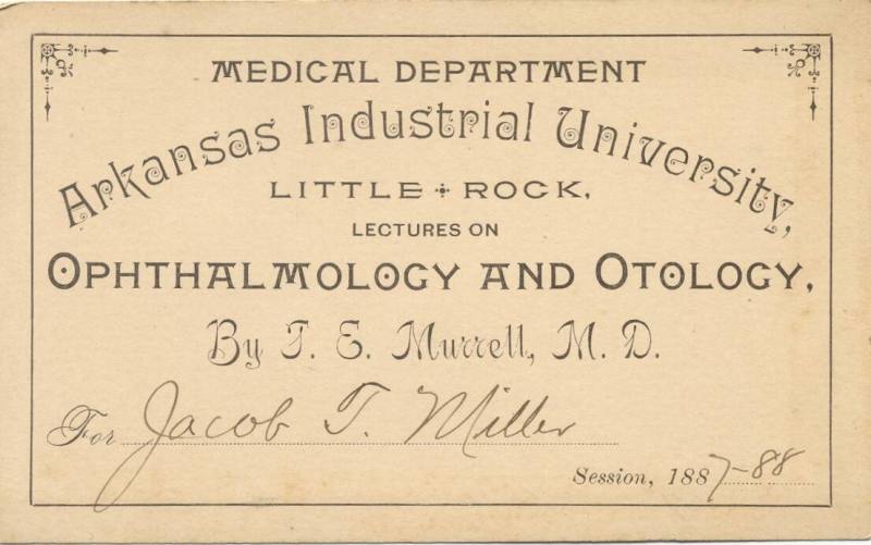 Admission Card for Medical Lectures