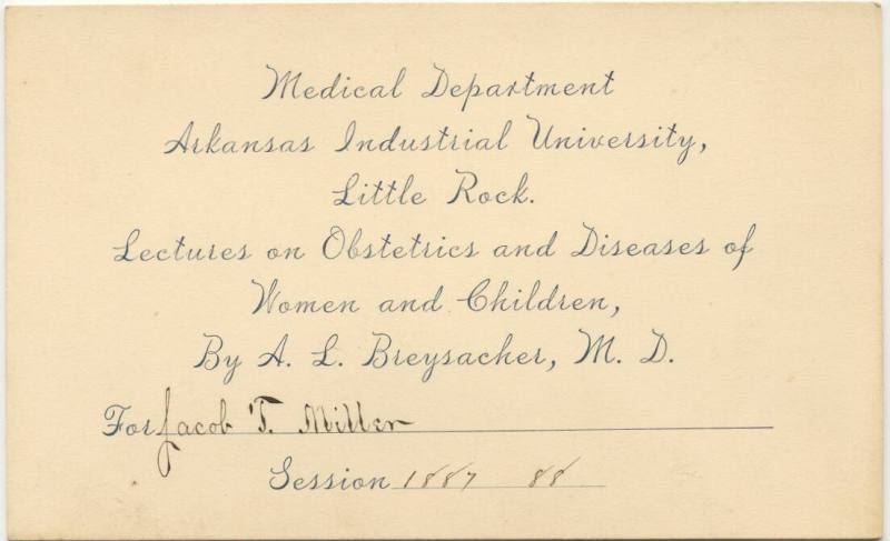 Admission Card for Medical Lecture