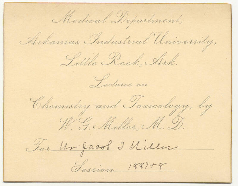 Admission Card for Medical Lecture