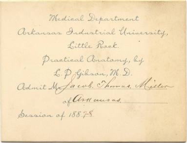 Admission Card for Medical Lecture