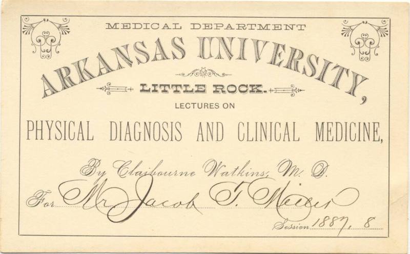 Admission Card for Medical Lecture