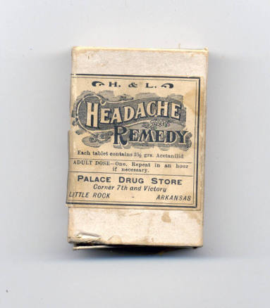 Headache Remedy Pill Box
