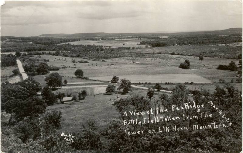 Postcard of the Pea Ridge Battlefield