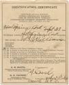 U.C.V. Identification Certificate