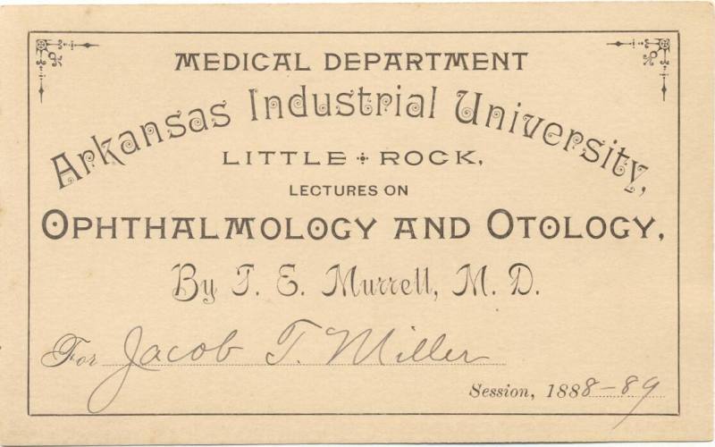 Admission Card for Medical Lectures