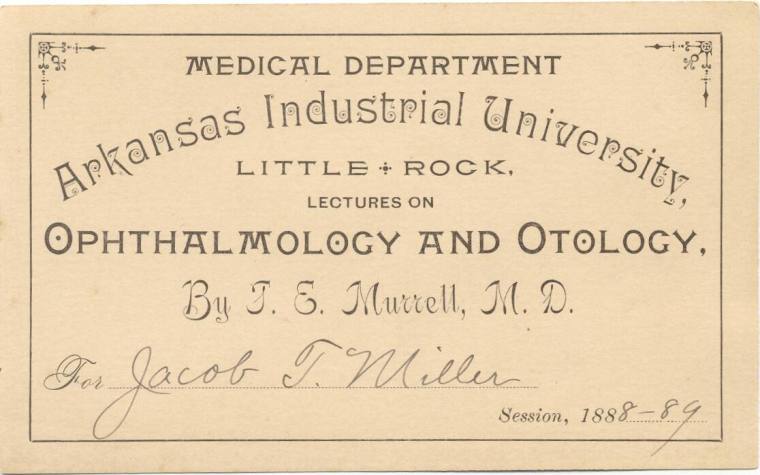 Admission Card for Medical Lectures