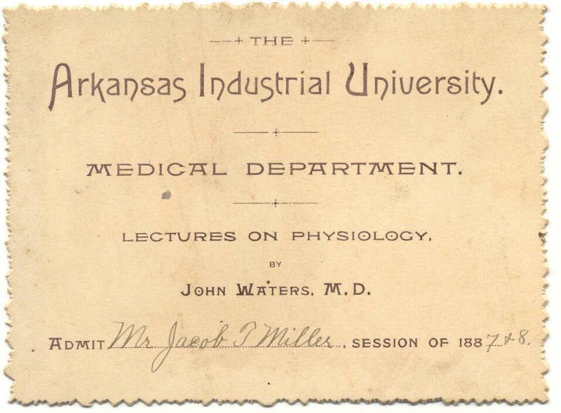 Admission Card for Medical Lecture