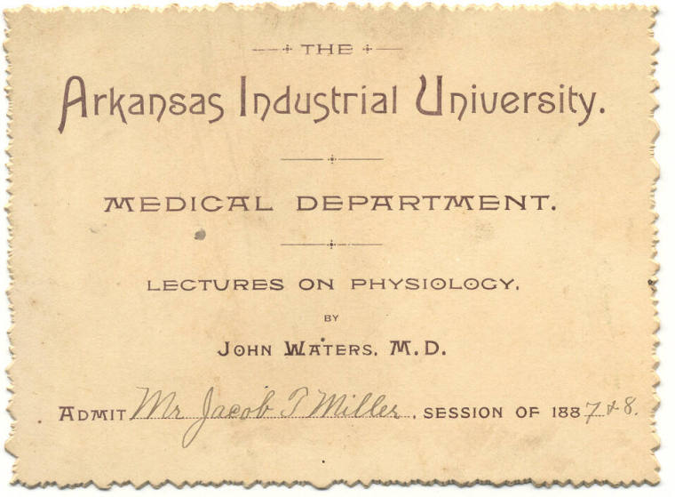 Admission Card for Medical Lecture