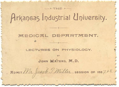 Admission Card for Medical Lecture