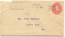 letter & envelope about Battle of Pea Ridge