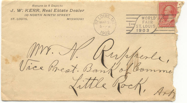 Letter/Envelope to  Mr. N. Kurpferle