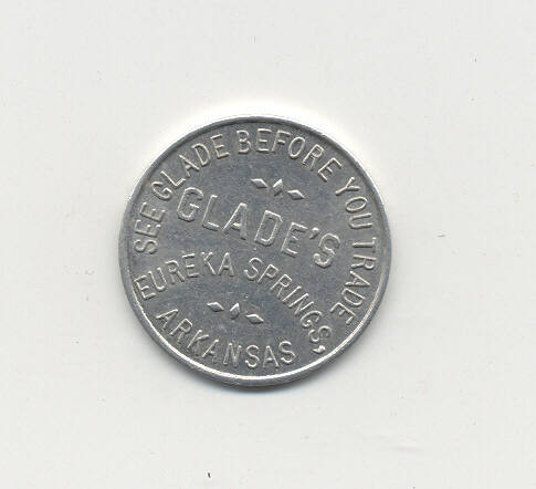 Advertising Token for Glade's of Eureka Springs