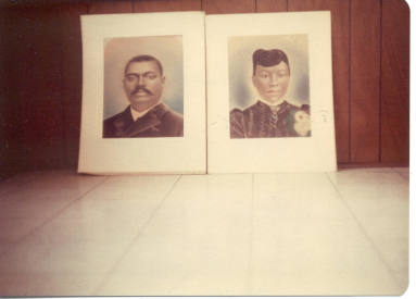 Photographs of two portraits