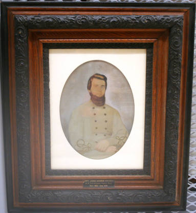 Framed Portrait of Capt. James Monroe Stevens