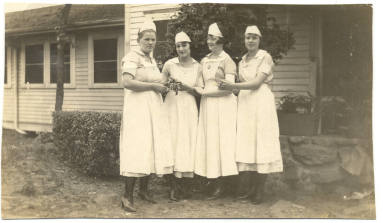 Photograph of Four Waitresses - Booneville Sanitarium