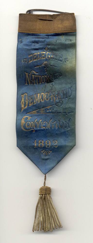 1892 National Democratic Convention Ribbon