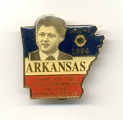 President Bill Clinton Pin