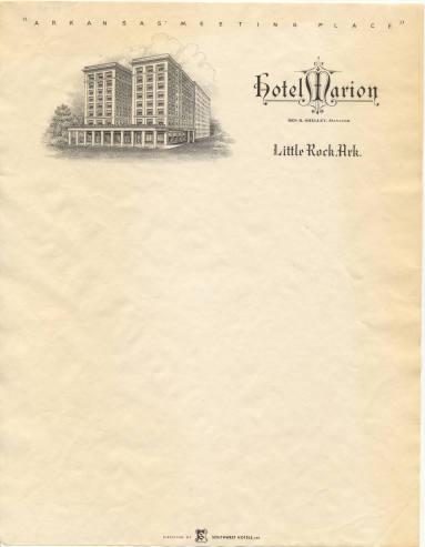 Hotel Marion Stationary