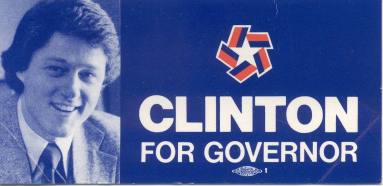 Card, Political - Governor Bill Clinton